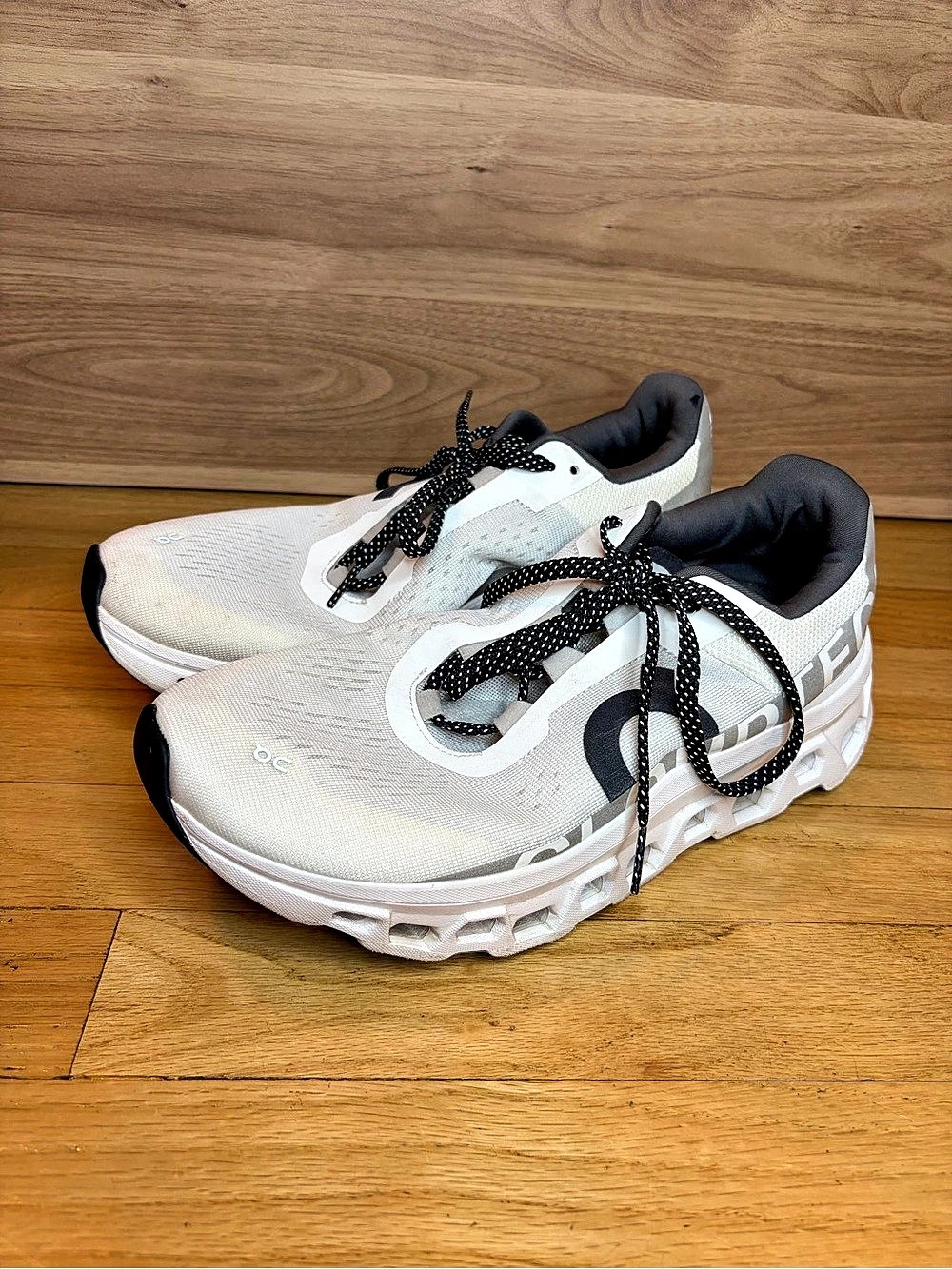 On Cloudmonster Men's Sneakers in White - Size 9.5